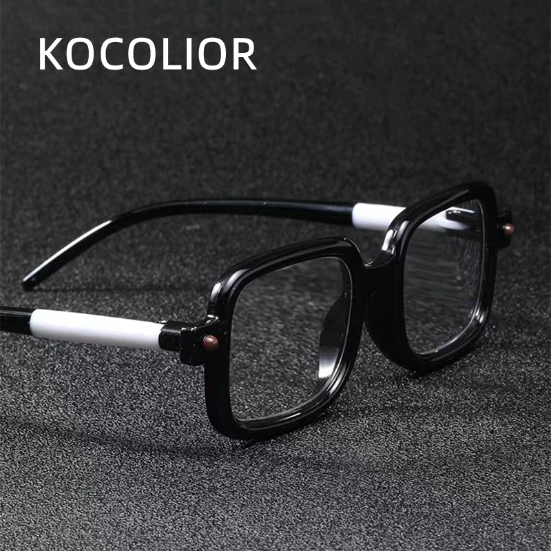 KOCOLIOR Men's Premium Brand Design Frame Photochromic Reading Glasses Blue Light Blocking Women's Presbyopia Glasses 0 To +6.0