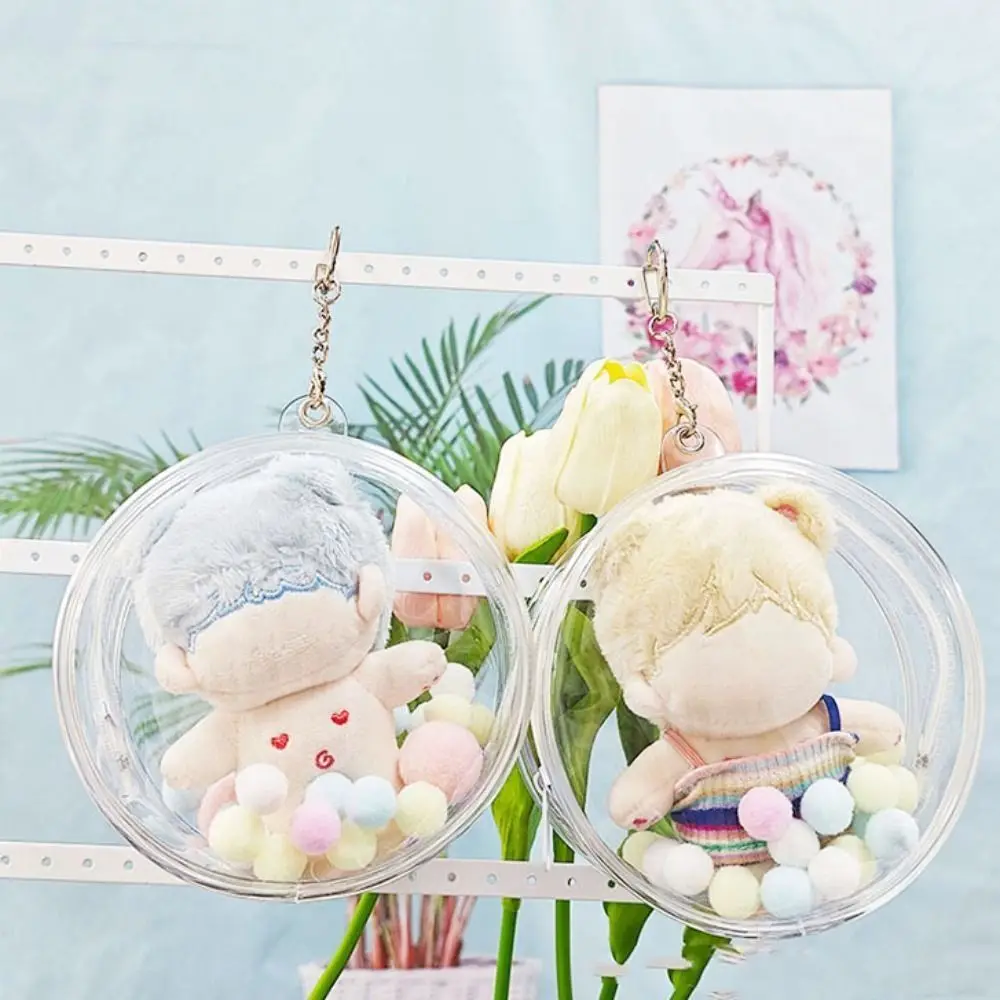 New Style 10cm Doll Clear Outdoor Bag Transparent Plastic Doll Display Box Doll Accessories Dustproof Storage Case