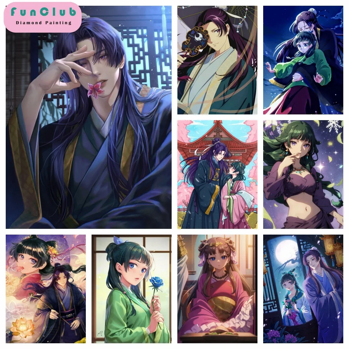 ماو ماو وجين شي DIY الماس اللوحة لمذكرات الصيدلي الماس التطريز فسيفساء ديكور جدران المنزل الأطفال اليدوية هدية #1