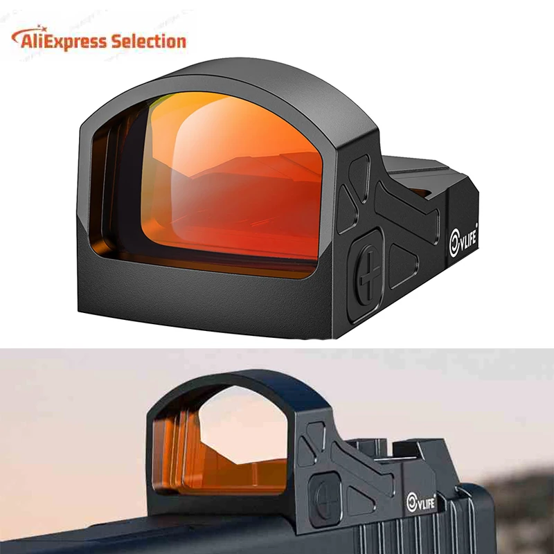 

WolfCloak X01 Motion Awake Red Dot Sight RMR Footprint 3 MOA Open Reflex Optics Sight 1x24mm Adapter for MOS 21mm Picatinny Bas