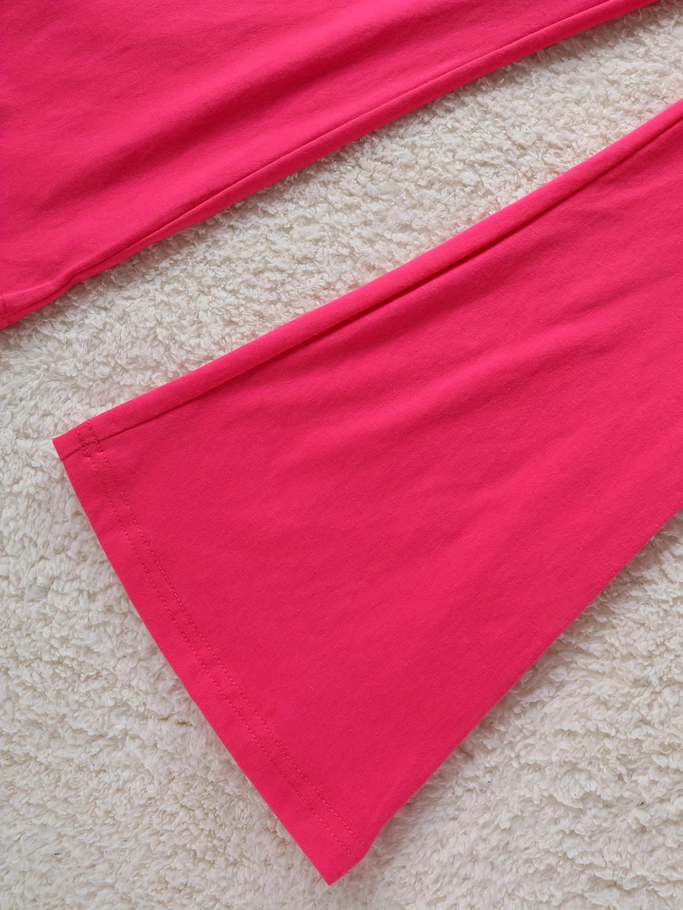 ملابس بناتي مكونة من قطعتين، نمط الربيع والخريف، تي شيرت بأكمام طويلة وسراويل جرس، ملابس أطفال عصرية وأنيقة للفتيات الأكبر سنًا #6