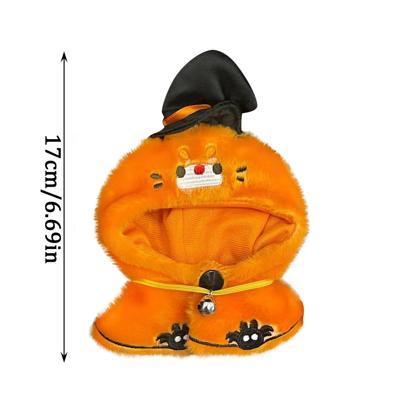 Черная шляпа на Хэллоуин и милый виниловый костюм куклы - нарядная праздничная одежда для модных кукол, коллекционные подарочные аксессуары