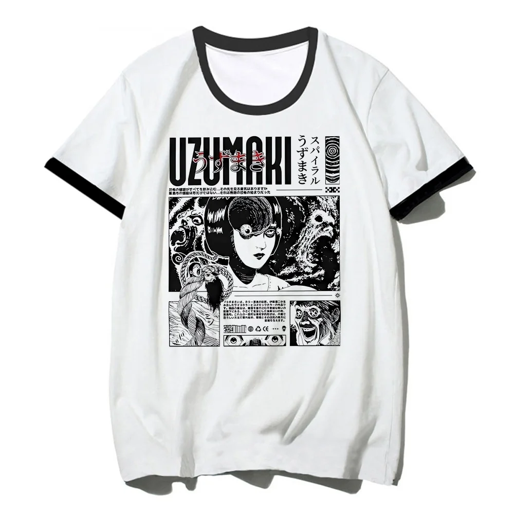 Junji Ito t-shirt femme anime japan baddie cutecore tshirt korean fashion gothic anime cute funny