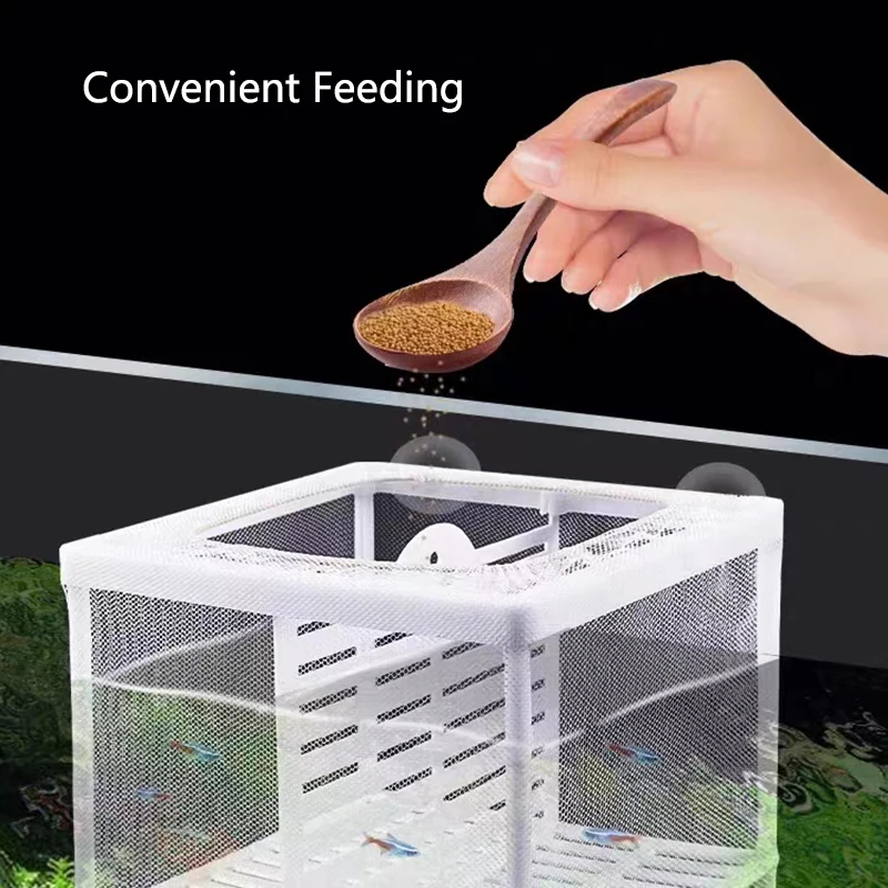 Plastic Aquarium Fish Breeding Isolation Box Fish Tank Aquarium Breeder Hatching Incubator Fish Tanks Isolator Feeding Accessory