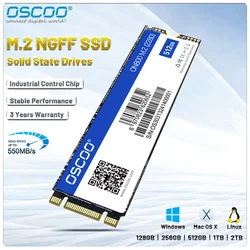 Oscoo m.2 ssd sata3 1tb 512gb 256gb 128gb m.2 2280 ngff ssd unidades de estado sólido interno disco rígido hdd para laptop desktop