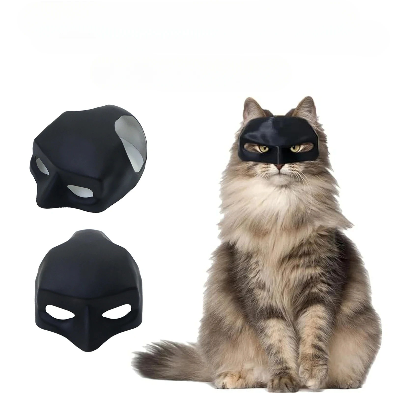 Katzen-Rächer-Maske Fledermaus Halloween 3D-Gedruckte Cosplay-Mütze Katze Lustige Spielzeuge Foto-Requisiten Haustier-Zubehör