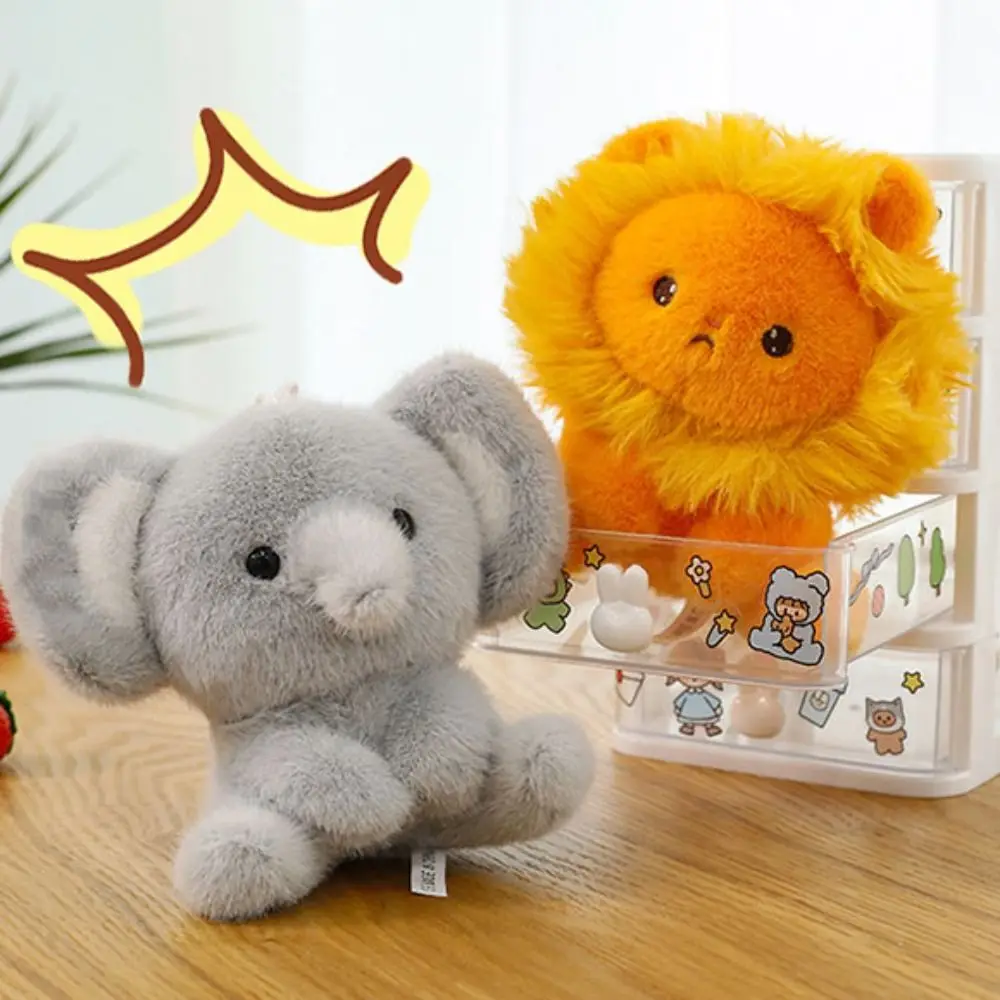 

Украшение рабочего стола, белый кролик, маленький медвежонок, маленький лев, пингвин, слон, мультяшное милое животное, обезьяна для мальчиков и девочек