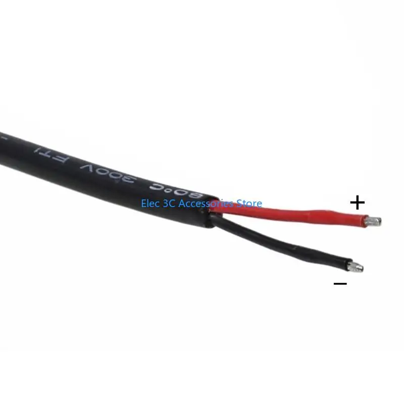 Y51A Power Pigtails Cable 5.5MM x 2.5MM Male Plug to Bare Wire Open End Cord