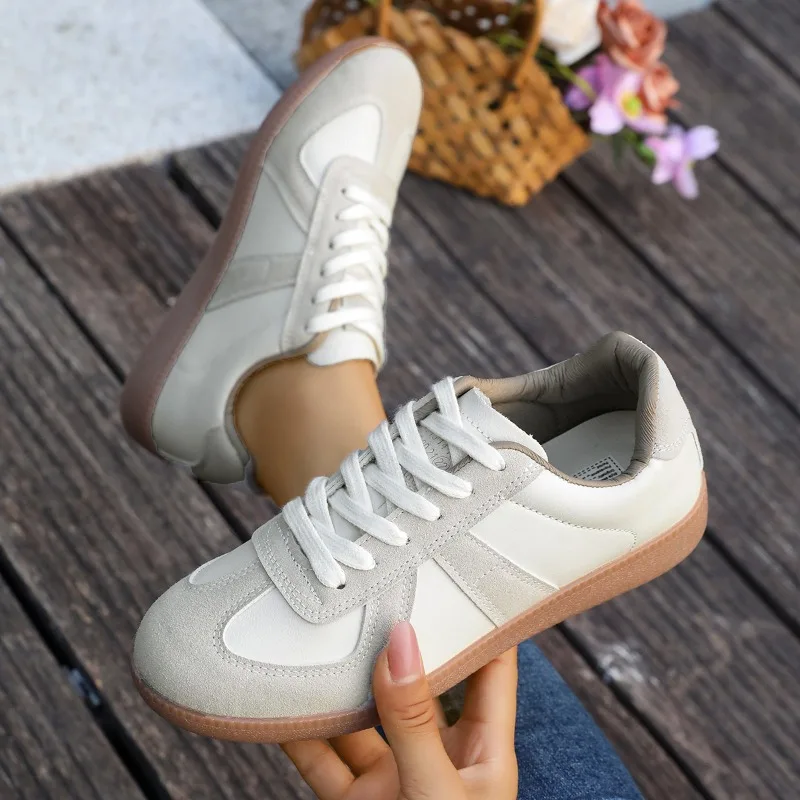 

2025 Spring and Autumn Round Toe Vulcanized Shoes Leisure Shoes Fashionable New Comfortable High Quality Versatile Shoes