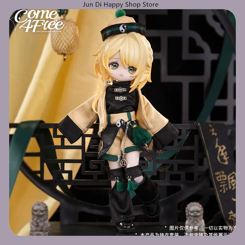 

COME4FREE 1/12 BJD Doll Clothes Chinese Style Series Free And Unfettered Outfit Set for OB11 Doll Clothes