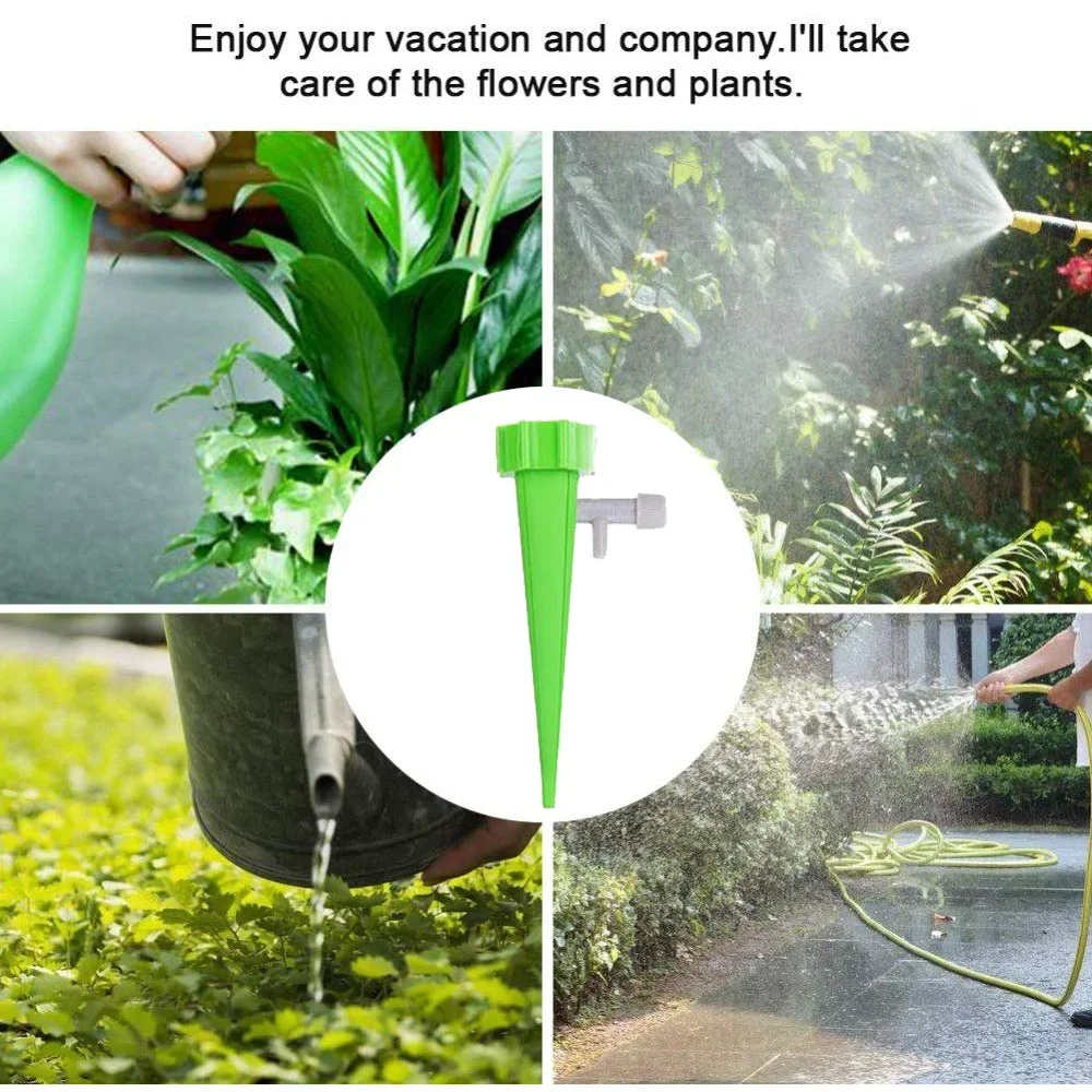 Sistema de irrigação por gotejamento automático, pico de rega automática para plantas de flores, estufa, jardim, dispositivo gotejador de água automático ajustável