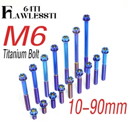 FLAWLESSTI M6×10-90 mm Gr5 Titanium Bolts Crankcase Engine Clutch Bolts For Xmax 300 Tmax 560 Vespa Sprint 150 Primavera 150
