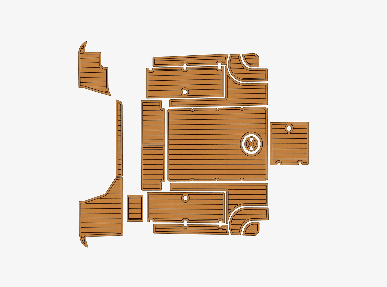 

2006-2009 Seaswirl Striper 2901 1/4 дюйма, 6 мм, пена EVA, нескользящий ПВХ, настил из тикового дерева, морской коврик,...ek, водный ковер, морской пол