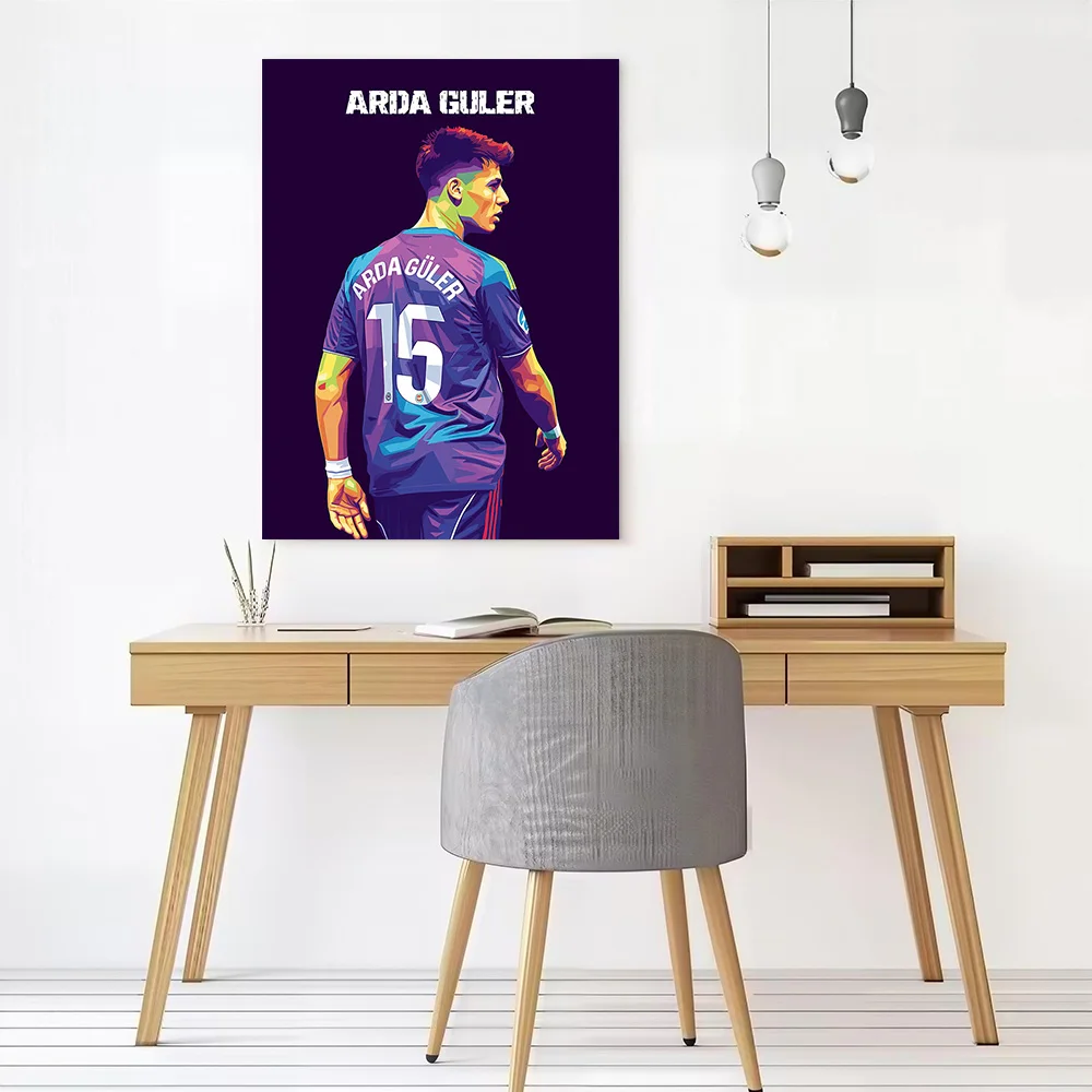 Arda Guler Pop Art Portrait Printed Canvas Wall Art Customizable Paintings Poster Perfect Gift for Room Decorations Painting