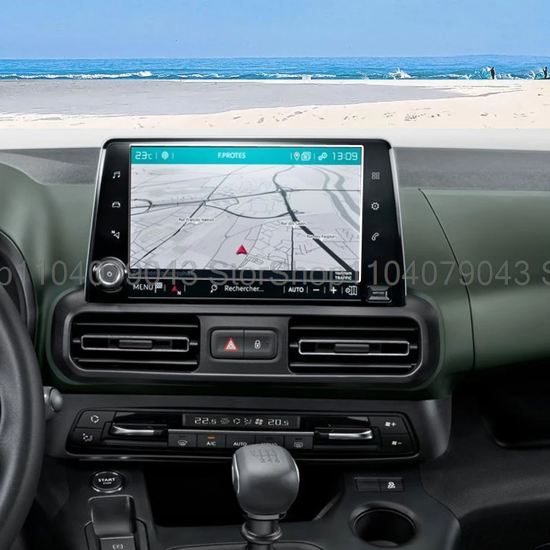 

Защитная пленка из закаленного стекла для Citroen Berlingo 2019, автомобильное радио, GPS-навигация, сенсорный экран, аксессуары для интерьера