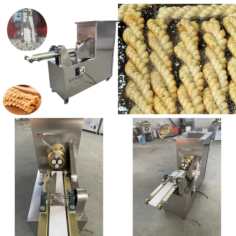 Automatic Fried Dough Twister Machine Chinese Traditional Snack Crispy Bread Twister Processor