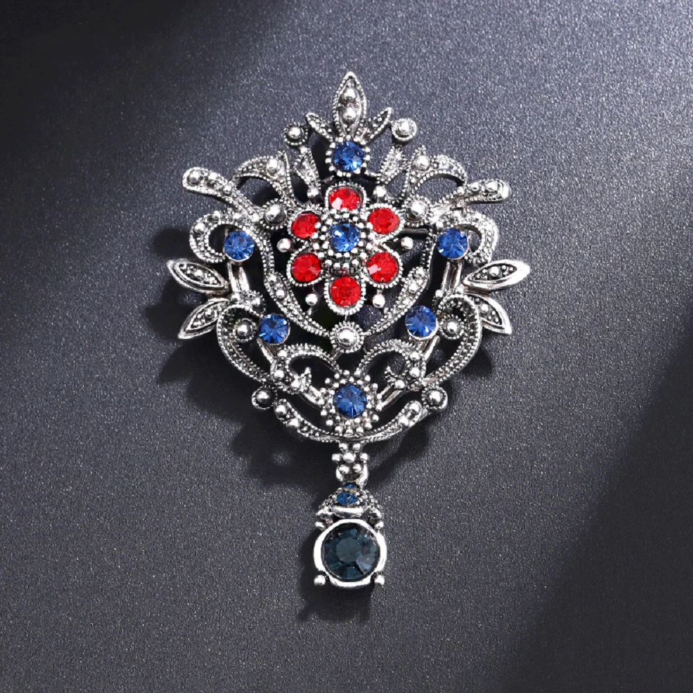 Elegant Vintage Exquisite Floral Vine Brooch Gifts For Men Autumn And Winter Clothing Fixed Pin Suit Accessory Women's Decorate