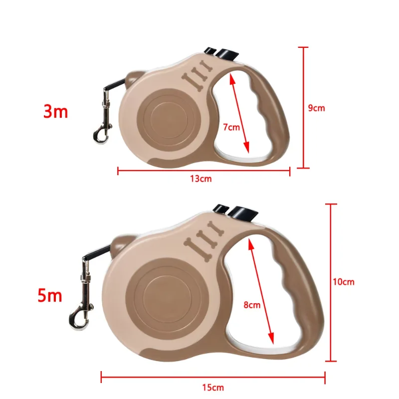 Retractable Dog Leash 3M/5M Automatic Pet Traction Rope for Small & Large Dogs Outdoor Walking Hiking Pet Accessories