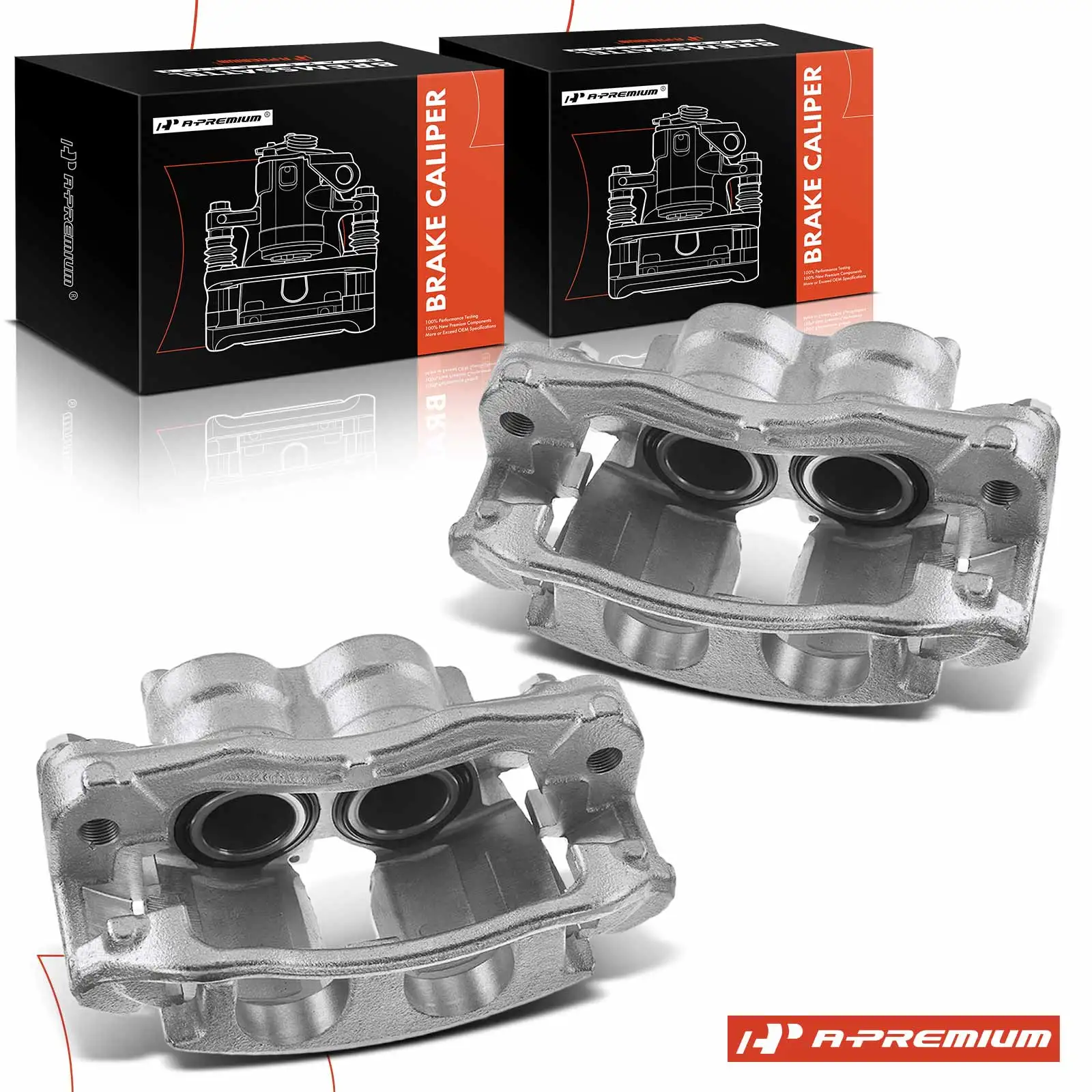 A-Premium Pair Brake Calipers for Mercedes-Benz Sprinter 3500 2010-2018 Dodge Sprinter 3500 2007-2009 Freightliner Sprinter 3500