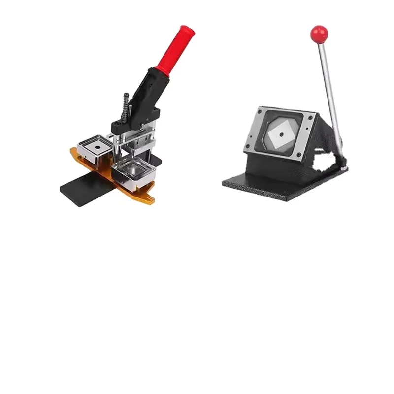 Hot Sale Fridge Magnet Badge Steel Maker Making Press Cutter Machine Pin Square 50 MM Manual Button Maker