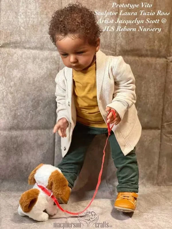 EGO 30inch Standing Legs Vito By Laura Tuzio Ross Reborn Baby Doll Unpainted Kits Soft Touch With COA