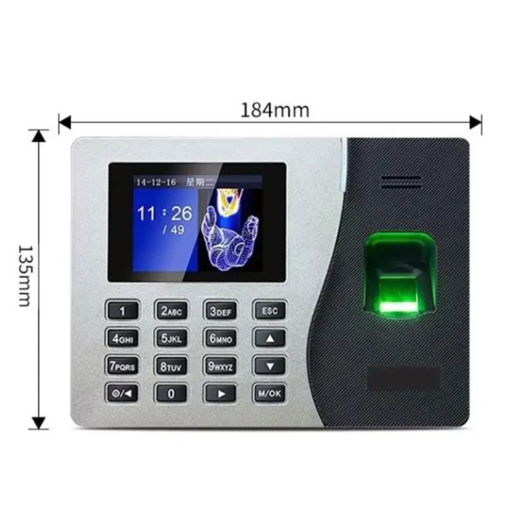 008 ZK K14 Free Software Fingerprint Biometric Time Attendance Recorder System Device For Employee