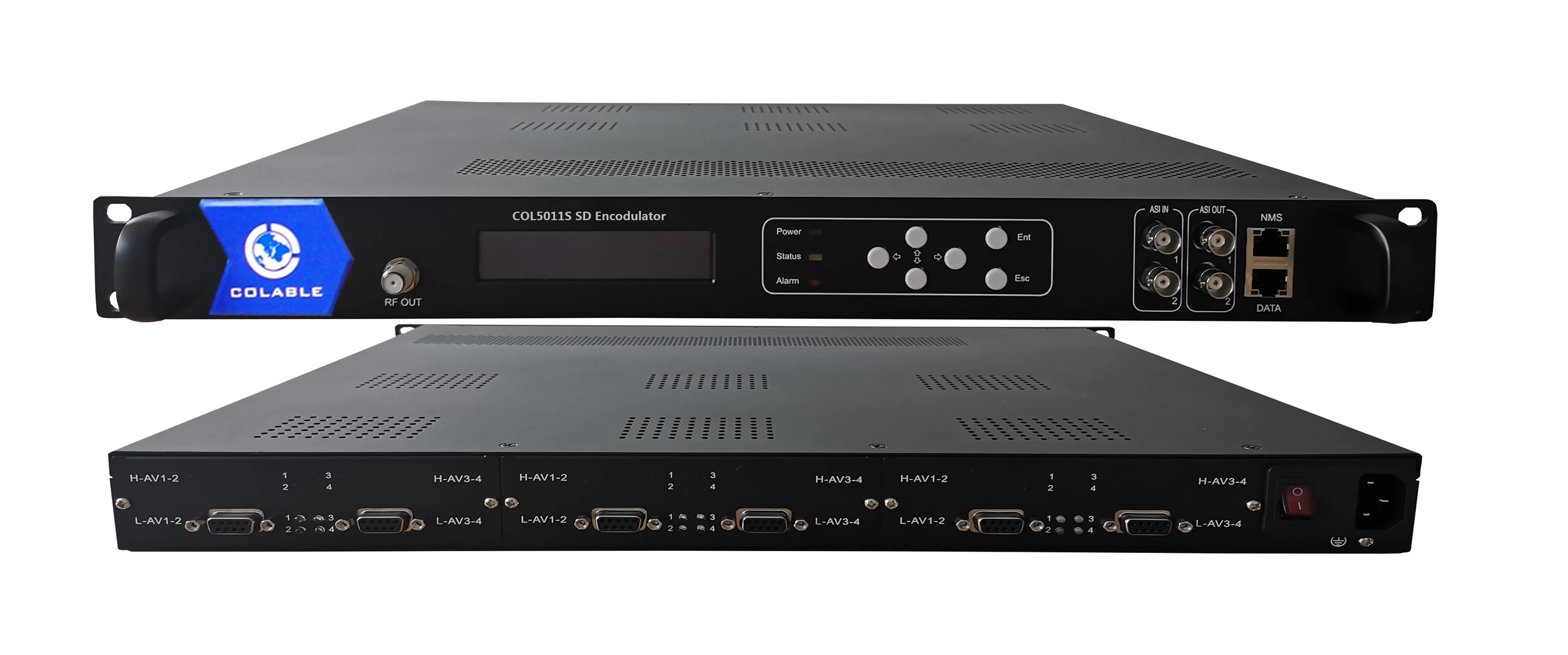 Mpeg2 Encoding 12 AV 24 AV to RF  modulator  with  QAM  DVB-T ISDB-T  Digital Modulator catv  COL5011S