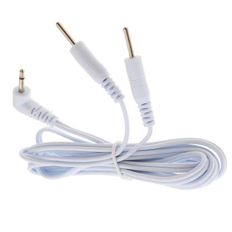 1 Pcs 1.2M 2 Way Electrotherapy Electrode Lead Wires Cable For Connection Massage Stimulator