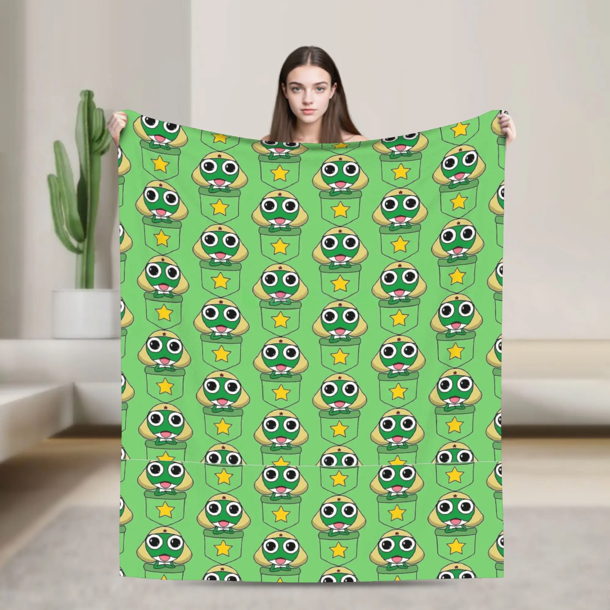 Sgt Frog Keroros Giroro Tamama Kururu Dororo Blanket Super Soft Plush Bedding Throws Couch Chair Flannel Bedspread Bed Cover