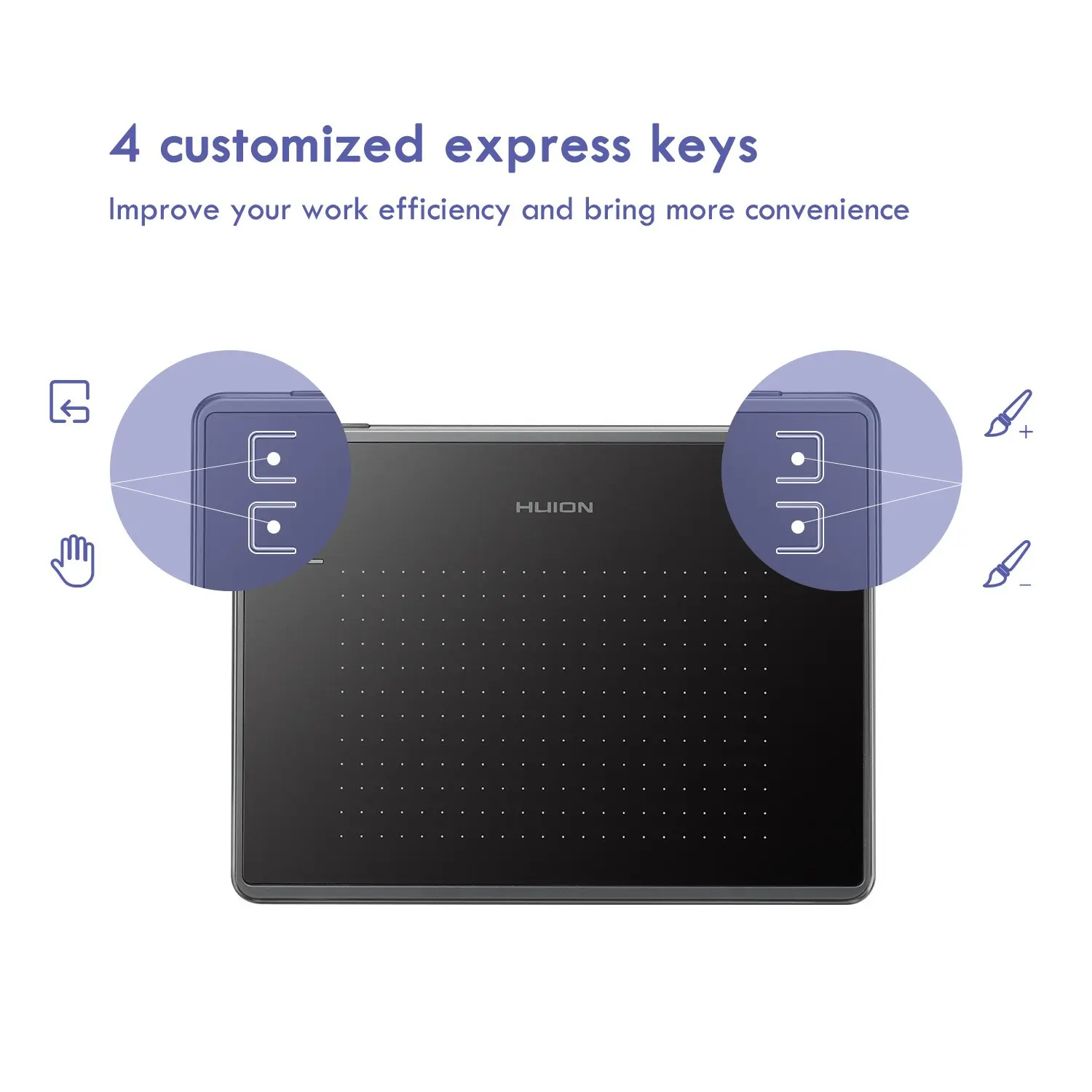 Small Size Pen Tablet H430P 4096 Pressure Levels 4 Programmable Keys Graphic Drawing Tablet