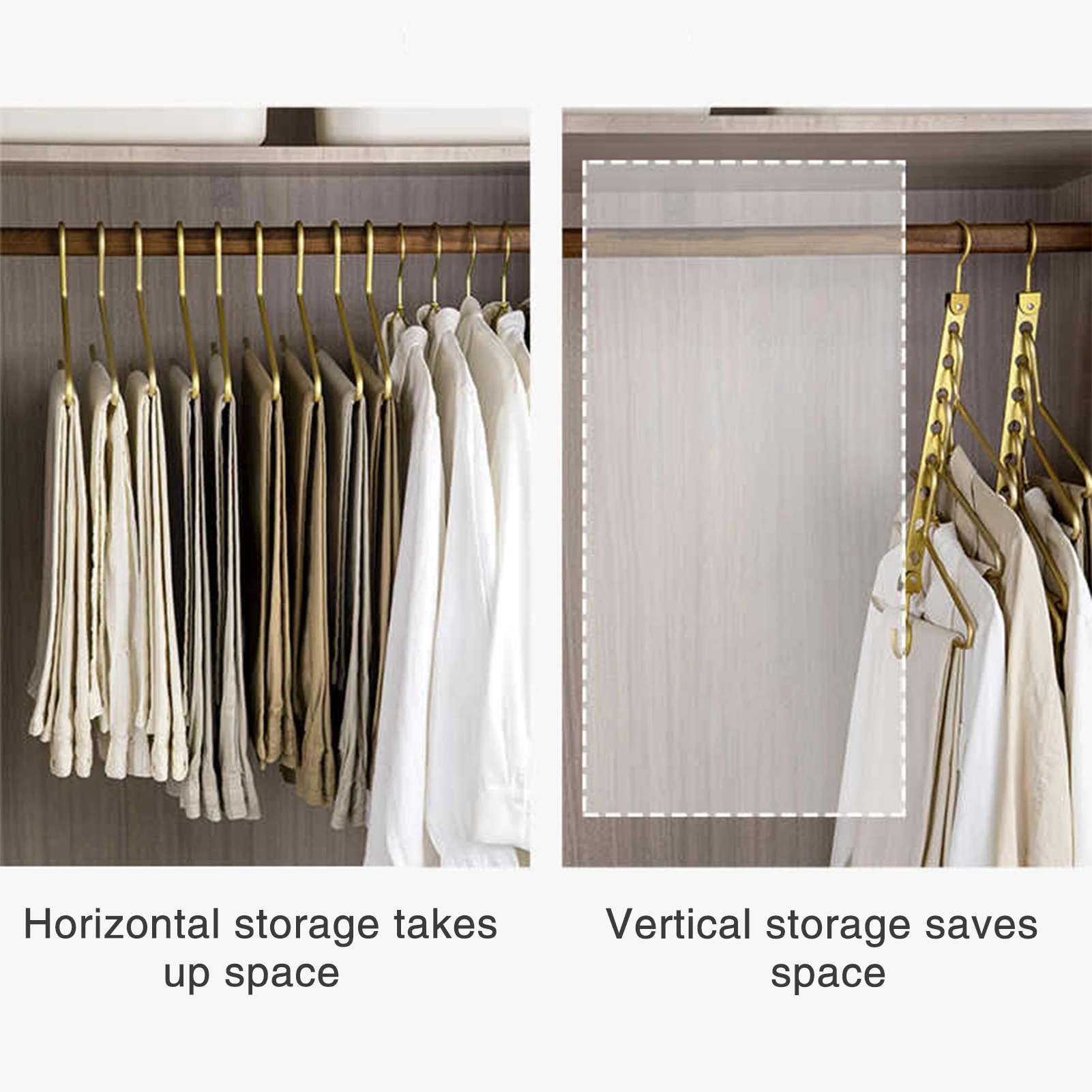 

Clothes Hanger Durable Aluminium Alloy Traceless Clothes Hanger For Dress Skirt Jeans Coat Storage Wardrobe Laundry Storage Rack