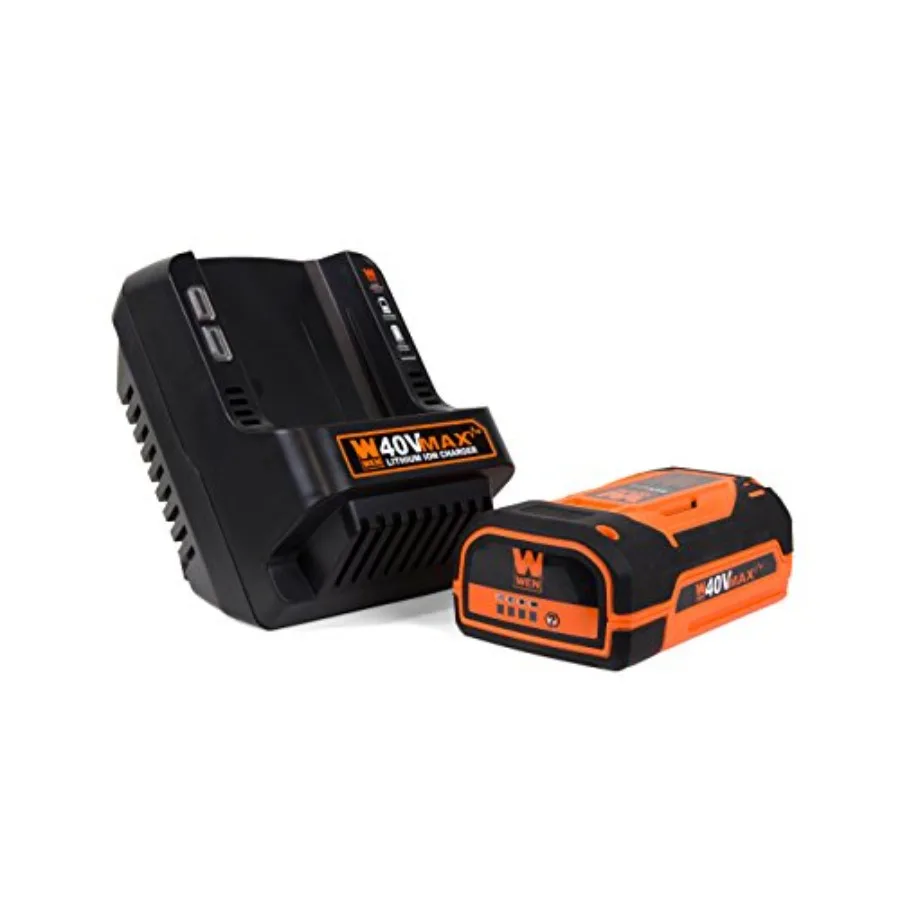 منفاخ أوراق الشجر الكهربائي اللاسلكي بدون فرش مع بطارية 40 فولت بحد أقصى 2 أمبير وشاحن لصيانة الفناء بكفاءة أداء عالي الطاقة