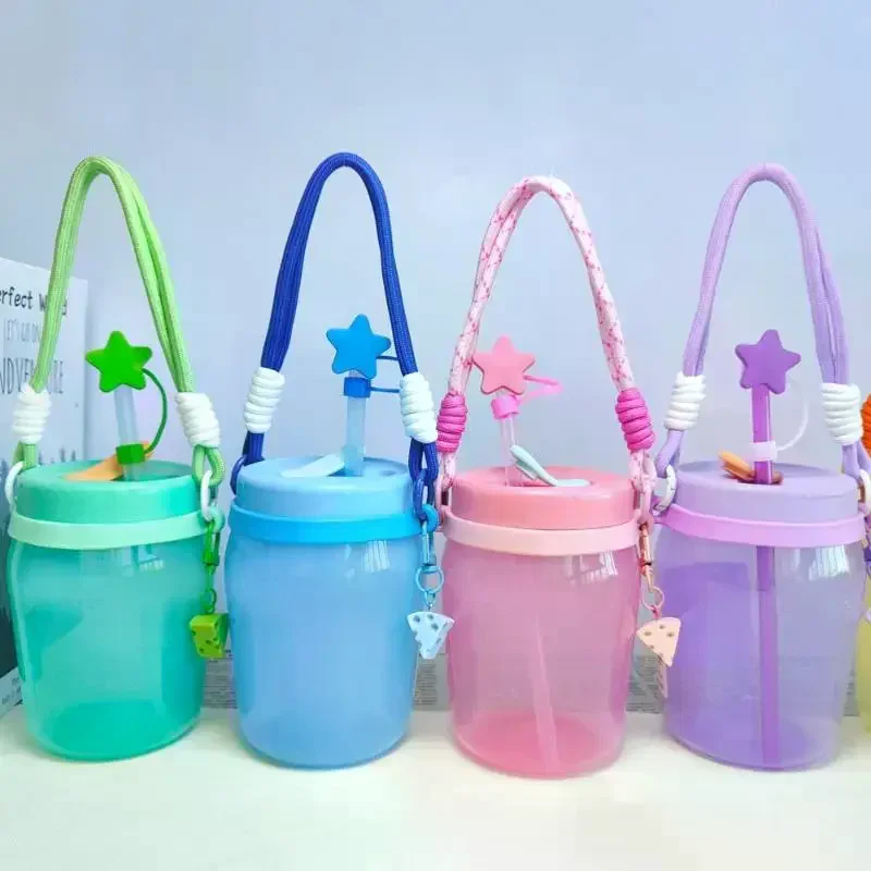 Flexible Silicone Water Bottle Straps in Vibrant Candy Colors; Silicone Lanyard for Water Bottles and Cups, Detachable Strap