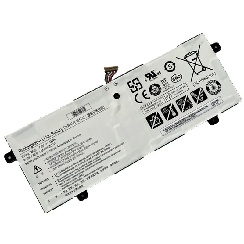 Nueva batería de ordenador portátil AA-PBUN2TP para SAMSUNG NP500R3M XE500C13 NT500R3W 7,6 V 33Wh 4300mAh