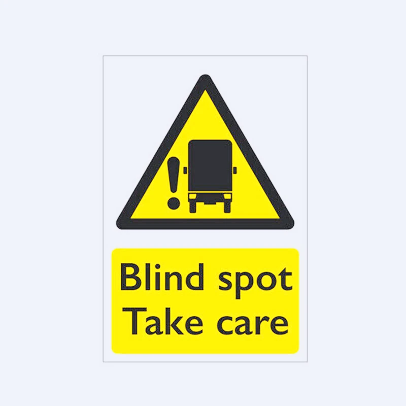 18cm Blind Spot Take Care Warning Sticker HGV / Van / Lorry / Danger Sticker,KK