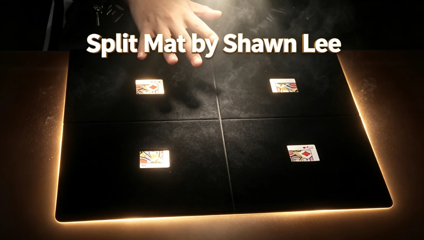 Split Mat Shawn Lee Magic Trick Card Restoration Playing Cards Close Up Magic Stage Illusion Gimmick Prop Professional Magician