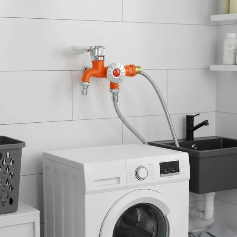 

R9UF Strong Plastic Washer Tap Cold Climate Design Not Splashes Easy installs