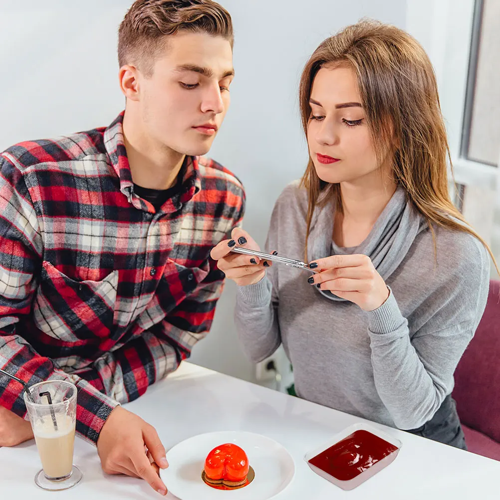 

100pcs Disposable Plates Lightweight Rectangular Food Dishes For Soy Sauce Bbq Camping Hot Pot Food Storage Trays