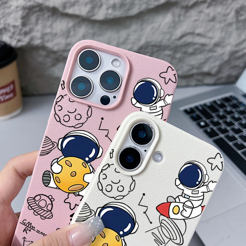 حافظة لهاتف آيفون 17 Air 16 15 14 Pro Max 14 13 12 17 Pro 11 16e غطاء ناعم من الجلد المقاوم للصدمات