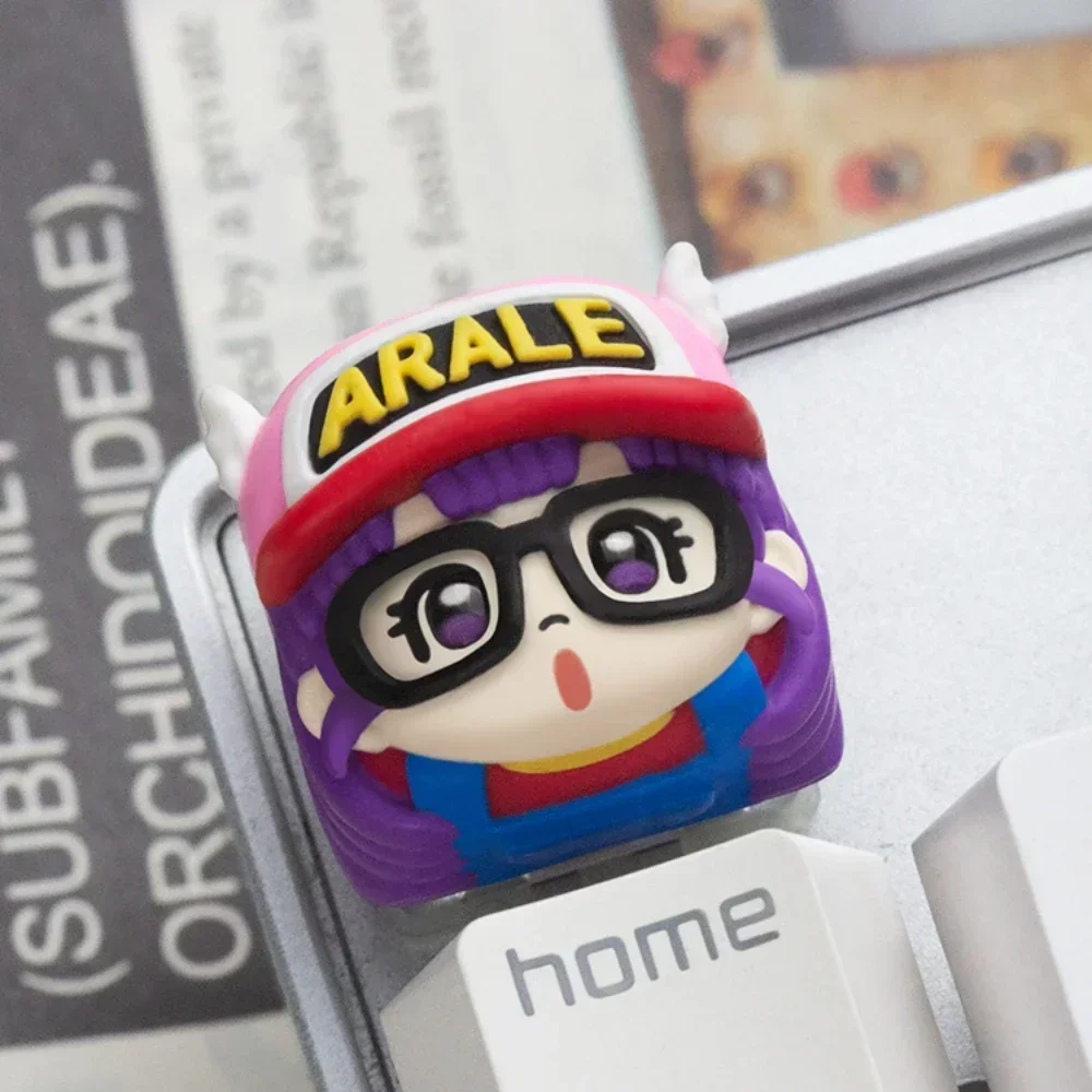 Arale Keycap Dr Slump Custom Cute Lovely Anime Cartoon Point Key Cap Resin Cartoon Machine Keyboard MX Switch Cherry Profile