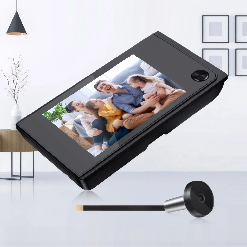 3.5 Inch Digital Doorbell Viewer 120° Wide View Angle 1MP Wireless Video Doorbell Peephole Viewer Electronic Peephole Doorbell