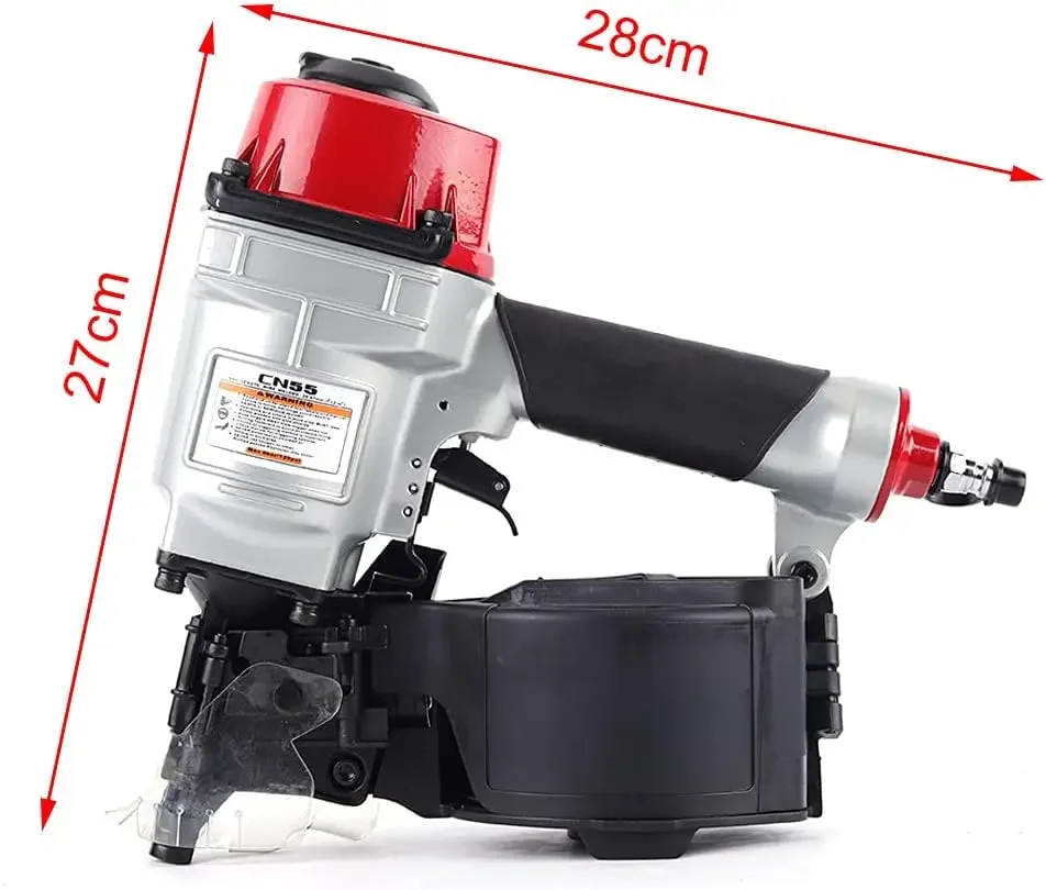 2026 Pneumatic Coil Siding Nailer Gun CN55 CN70 CN80 Coil Nailer Gun for Wooden Pallet Siding Sheathing Wooding Fencing Decking