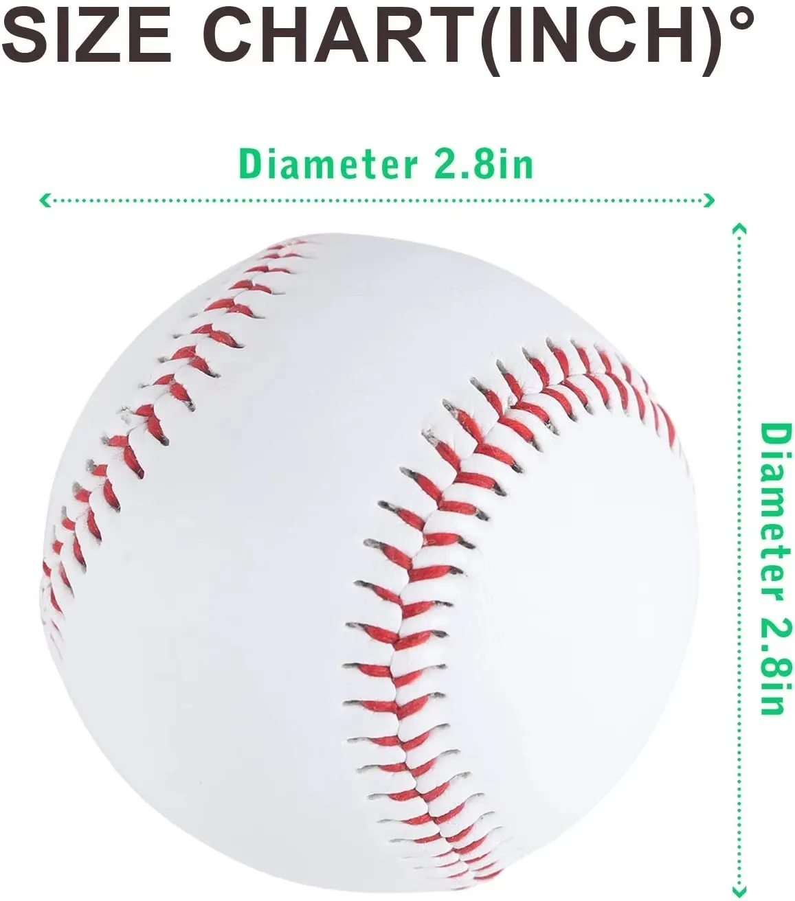 12 Pack 9 Inch Unmarked Training Baseballs For Kids Youth Pitching Throwing Autograph Practice
