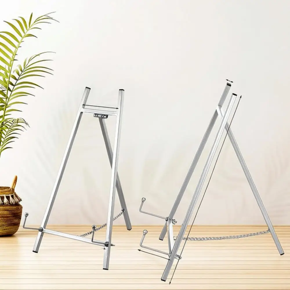 Portable Metal Art Easel Stand For Painting Canvas Wedding Welcome Sign Poster Frame Gallery Studio Display