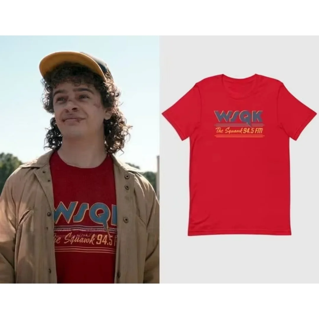 Dustin Henderson hübsches passendes Kurzarm-T-Shirt Herbstmode Reine Baumwolle Herren-T-Shirt Kinderkleidung T-Shirt Y2k Frau
