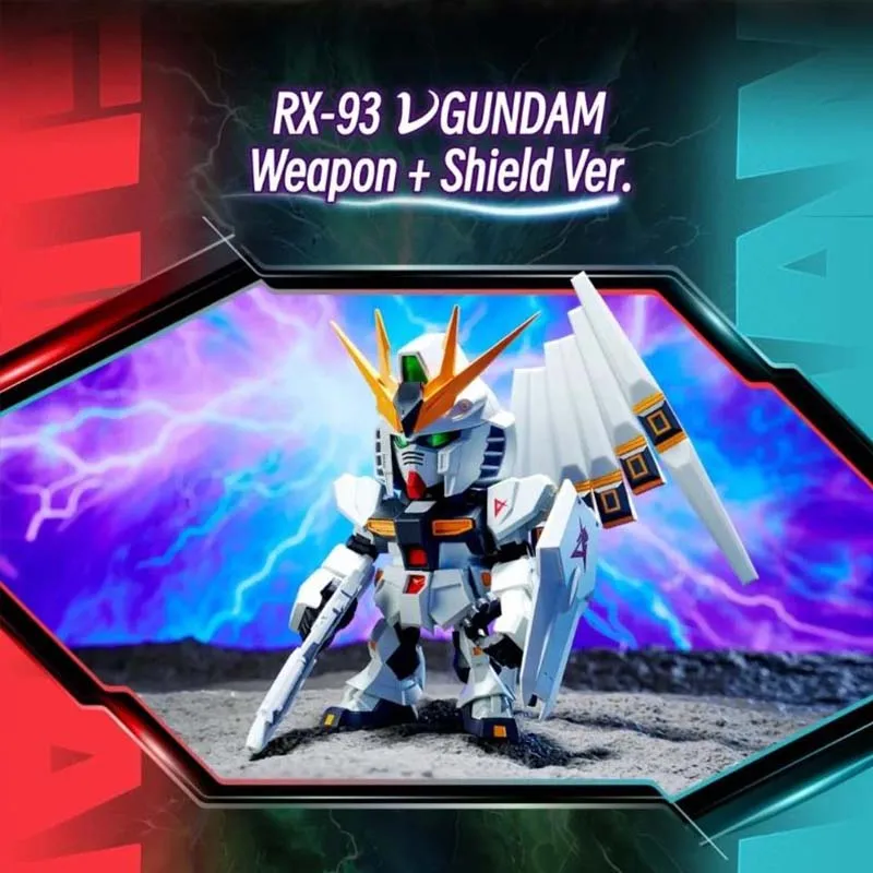 Bandai Gacha Capsule Blind Box RG32 RX-93 vGUNDAM Aurora Ver. Marking Ver. Metallic Ver. Figurka anime dla kolekcjonerów