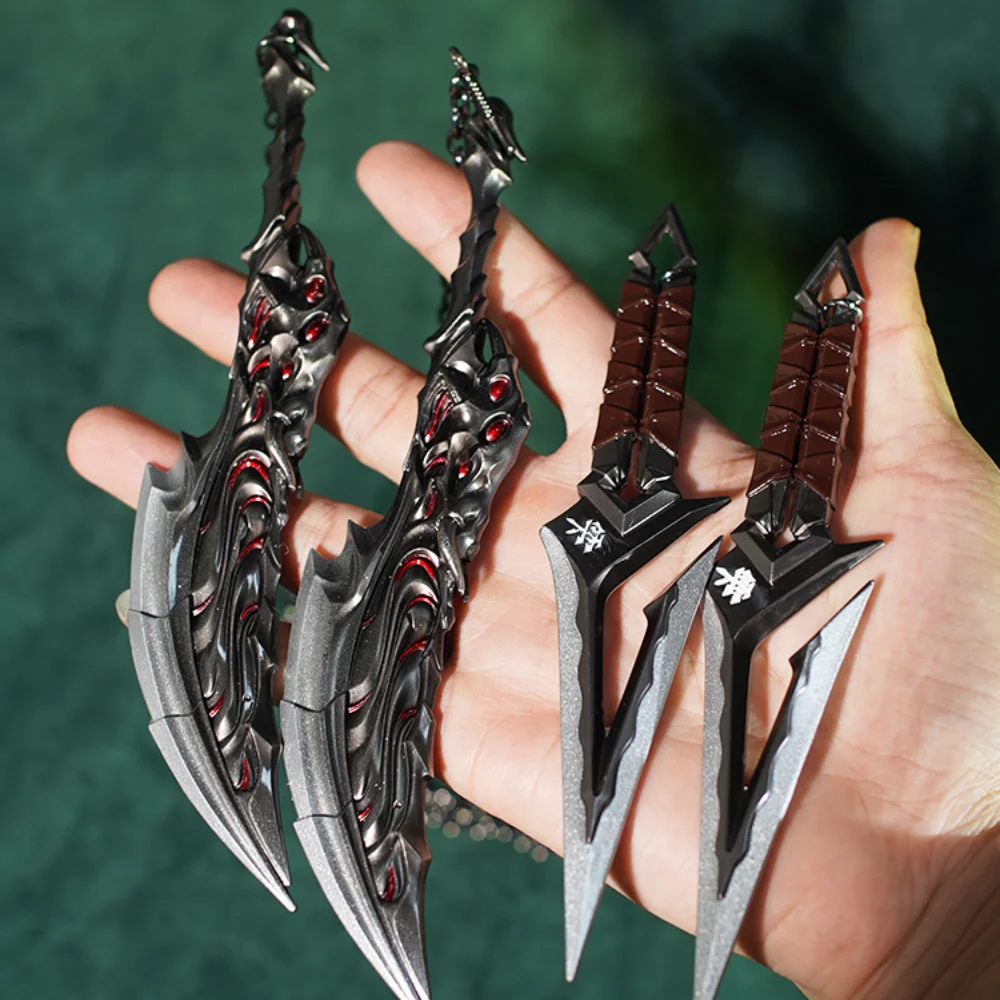 Valorant Broń Ostrza Primordii Kuronami No Yaiba Ninja Kunai Broń bliskiej walki Model Metalowy Miecz Samurajski Ozdoby Prezenty Zabawki