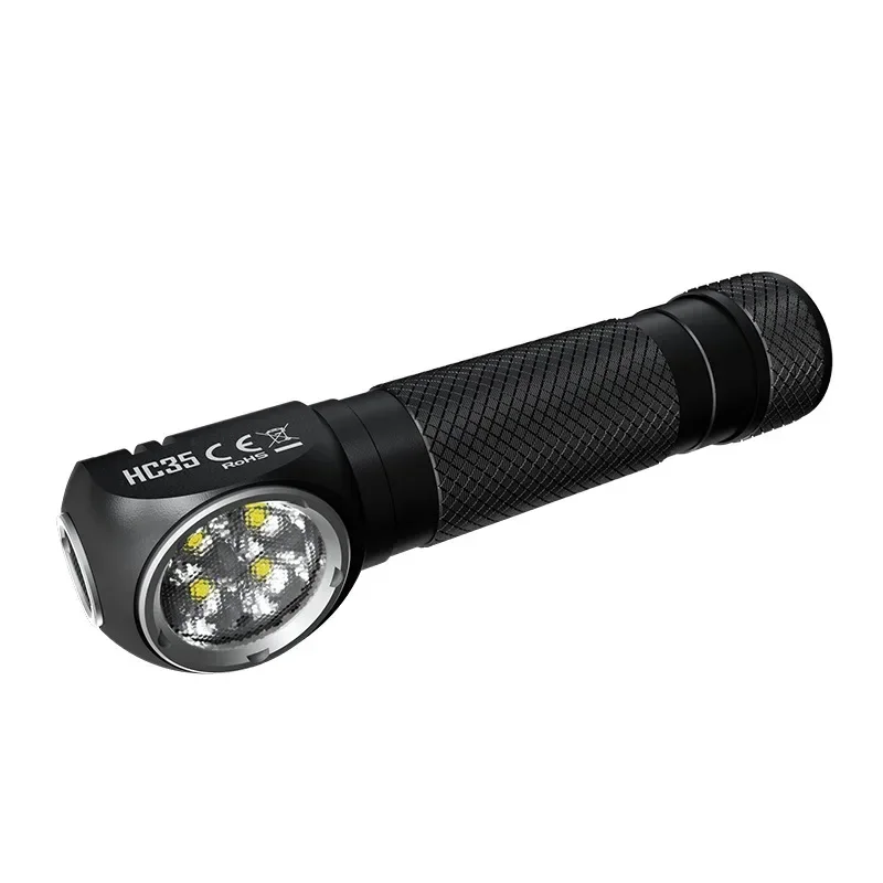 Original NITECORE HC35 Headlamp 2700 lumen USB Rechargeable With 4000mAh Battery L-shaped HeadLight For Outdoor Lighting