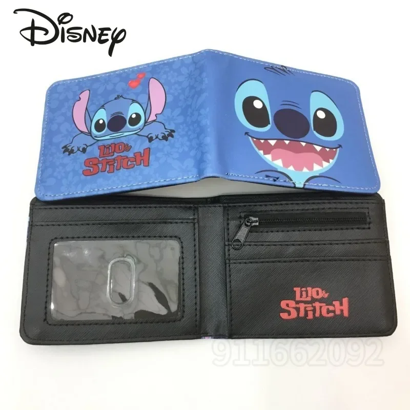 

Disney Stitch New Wallet Luxury Brand Children's Folding Wallet Cartoon Cute Multi-card Slots Fashionable Children's Coin Purse
