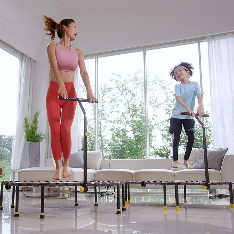 Trampolín Cuadrado Plegable 2025 para Fitness en Casa, Quema de Grasa y Pérdida de Peso